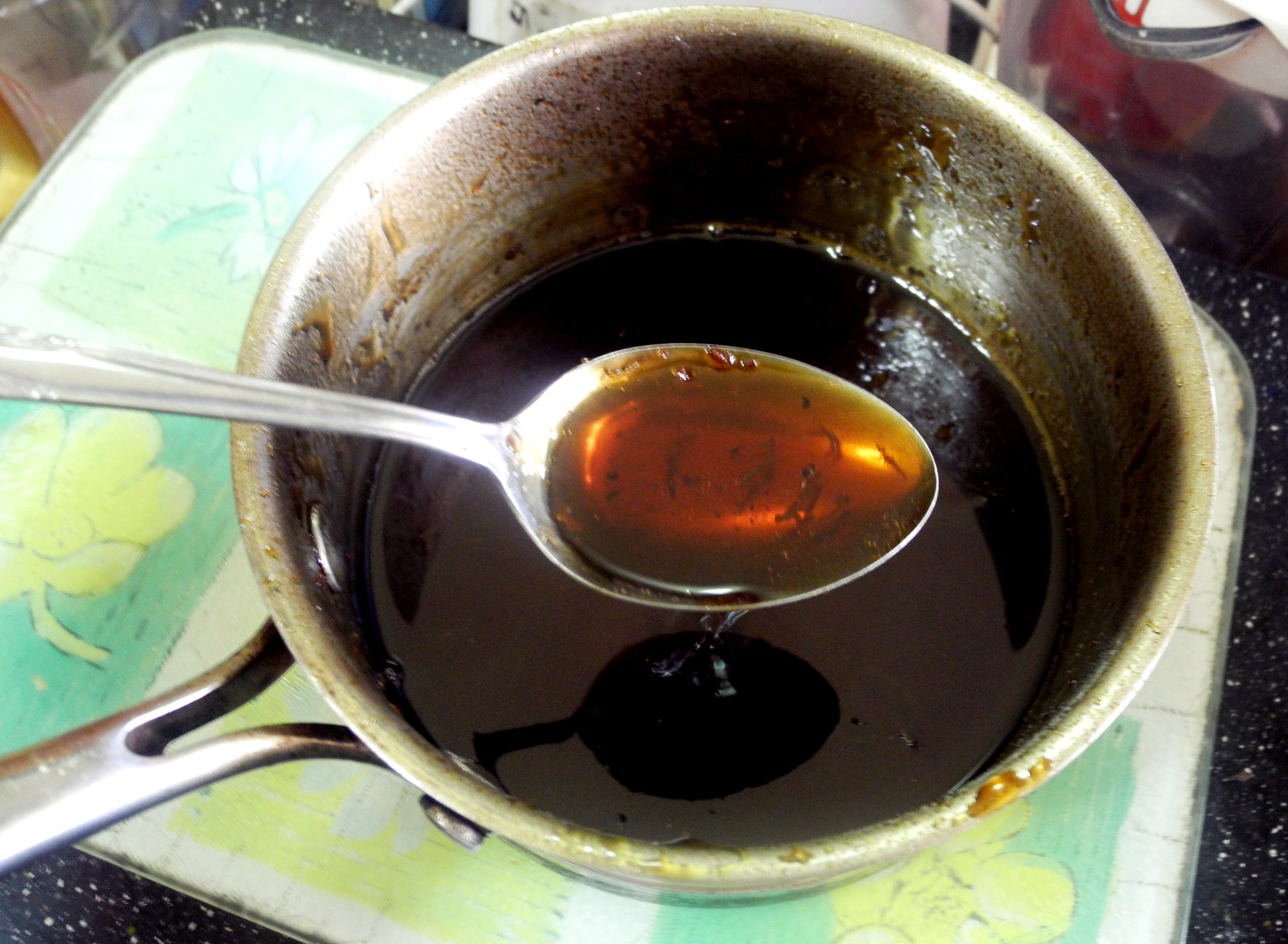Keep Stirring The Gula Melaka Syrup As You Go Along Until The Syrup Thickens To Your Desired Consistency And All The Small Bits Are Dissolved